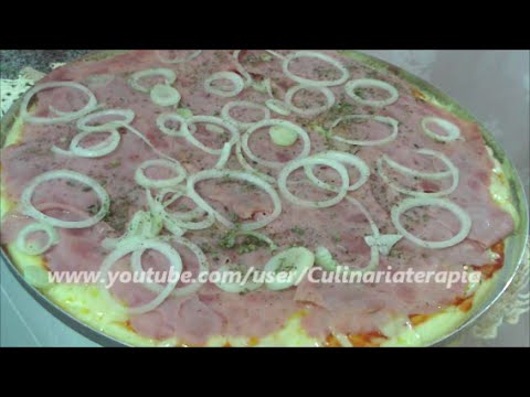 'Video thumbnail for Como Fazer Lanche Pizza de Arroz de Liquidificador Sem Glúten com Queijo e Presunto Fácil e Rápida'