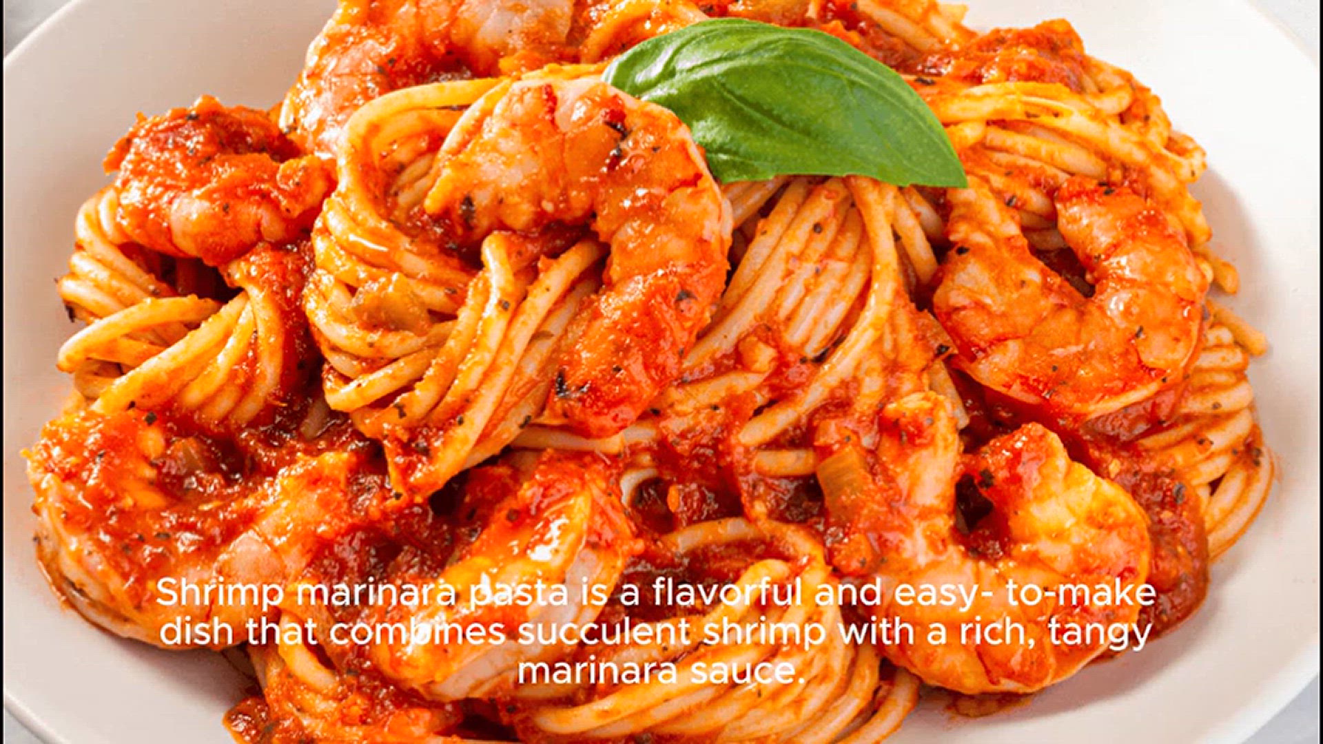 Video thumbnail for shrimp marinara pasta recipe