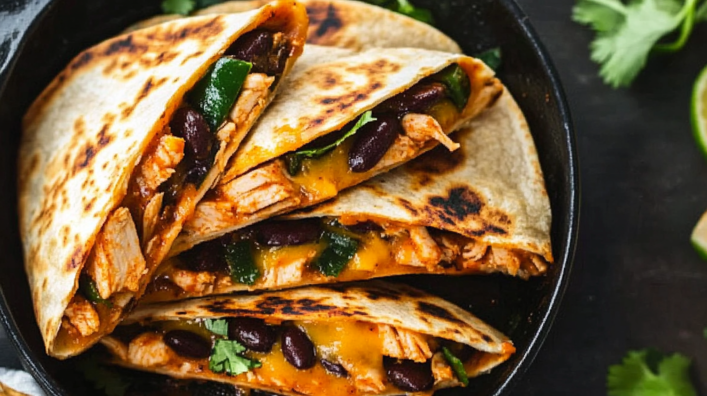 Video thumbnail for BBQ Chicken Quesadillas
