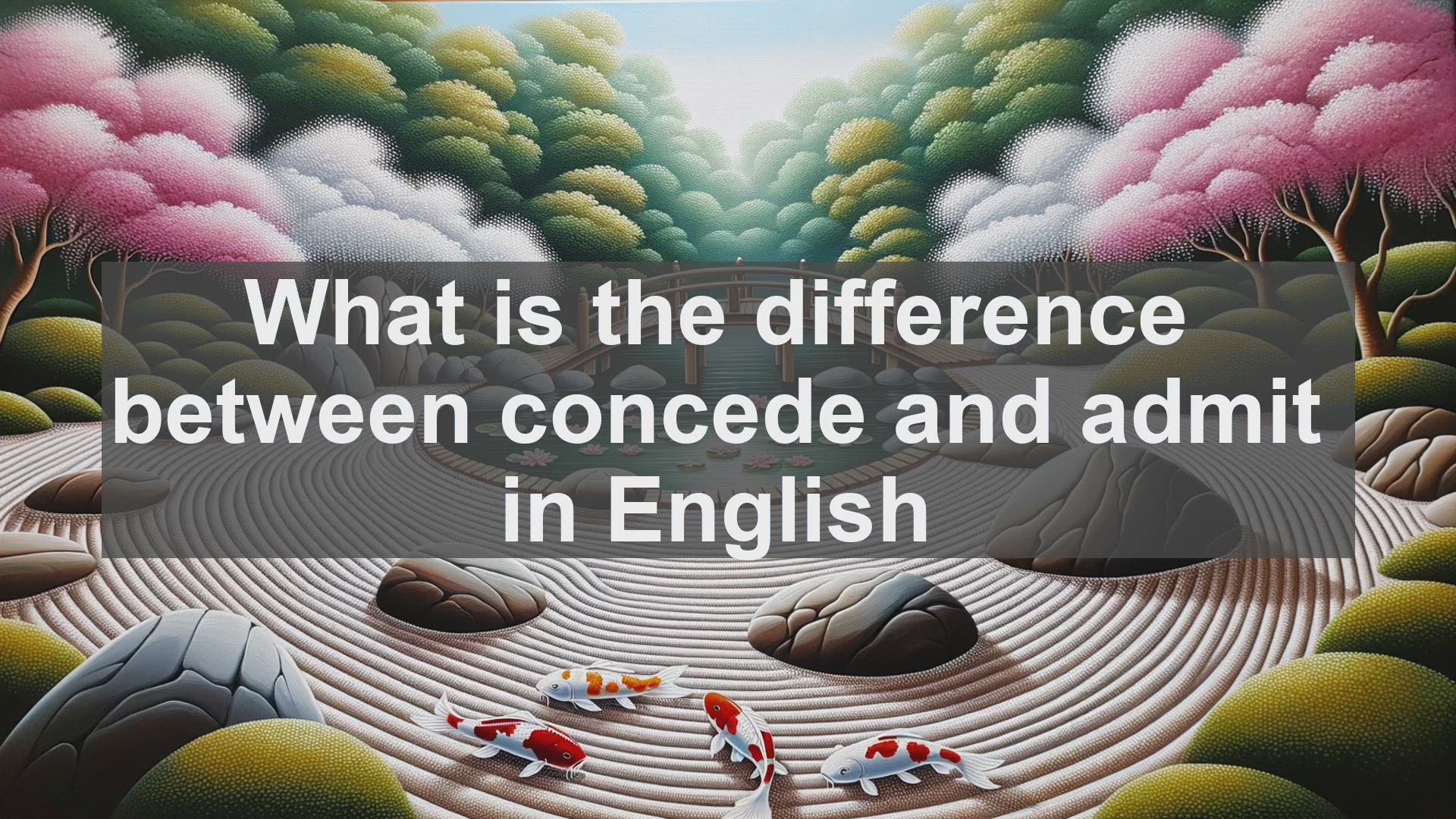 'Video thumbnail for What is the difference between concede and admit in English?'