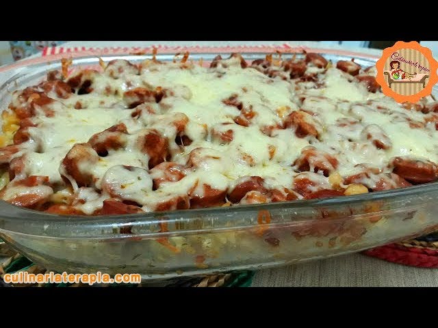 'Video thumbnail for Viradinho de Macarrão com Linguiça, Refeição Completa Fácil e Rápida @Culinariaterapia'
