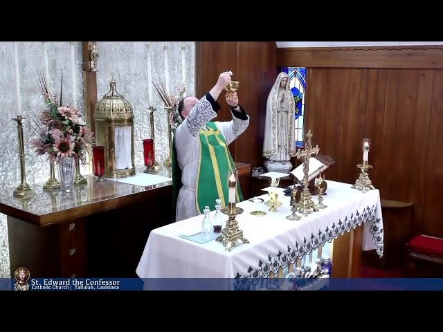 Video thumbnail for Holy Mass from St Edward the Confessor in Tallulah 10-11-2024