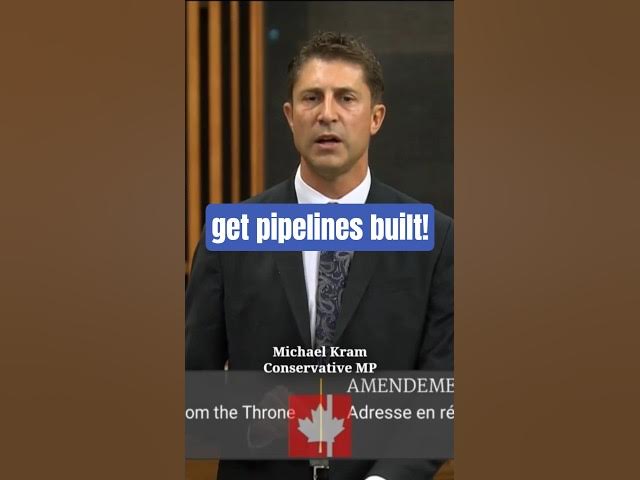 Video thumbnail for We need to get pipelines built in order for the quality of life of Canadians to improve