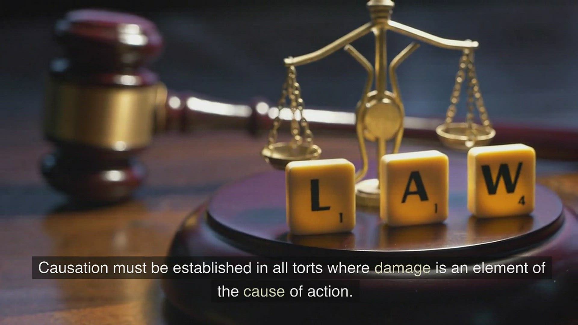 Video thumbnail for Causation in tort law www.e-lawresources.co.uk