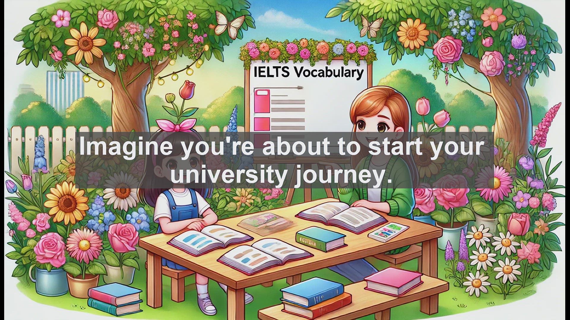 'Video thumbnail for 2500 Must Know IELTS 5.5 Vocabulary - Understanding 'Campus': Key IELTS Vocabulary for University Life'