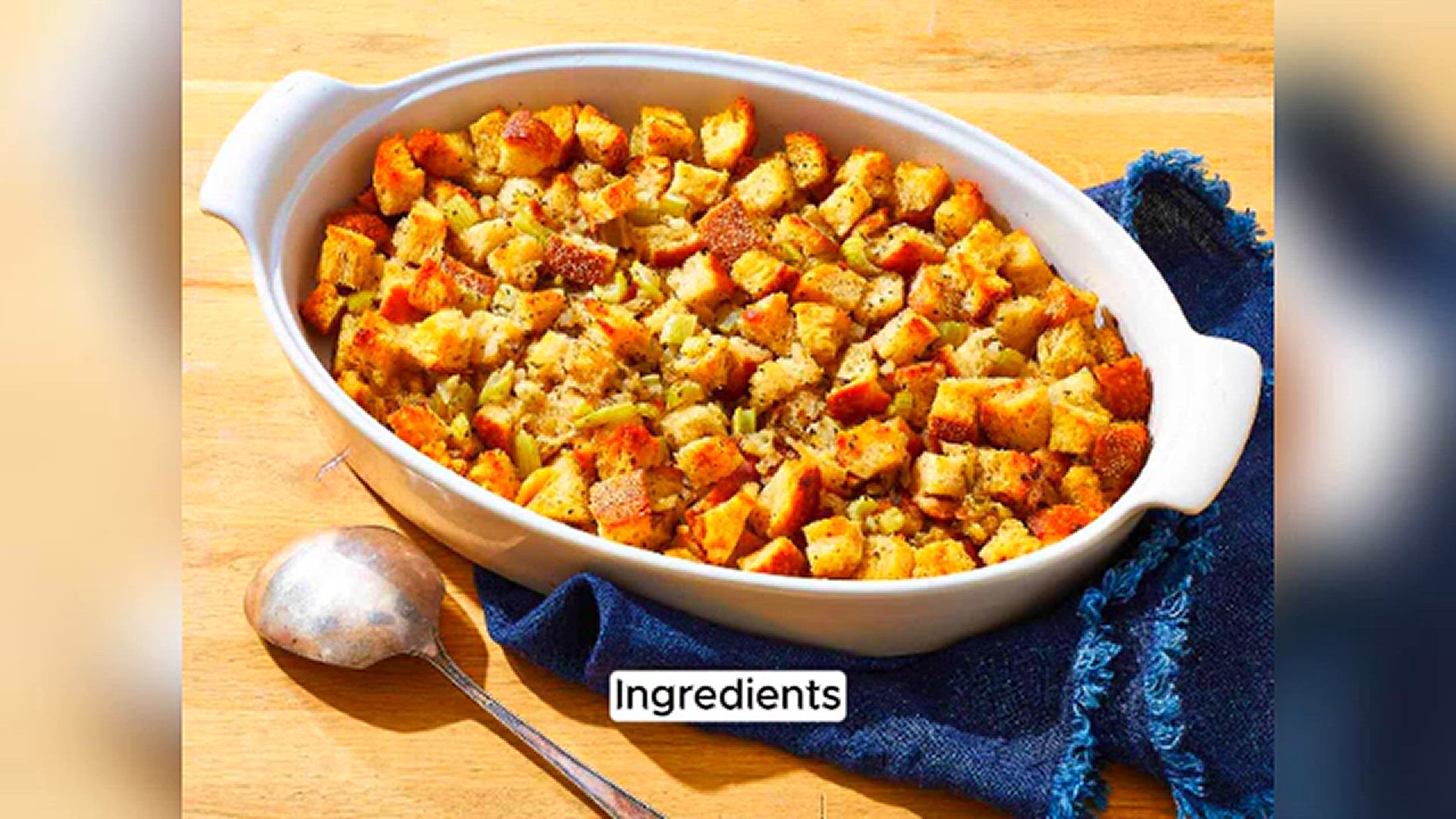Video thumbnail for Savory Herb Stuffing Delight