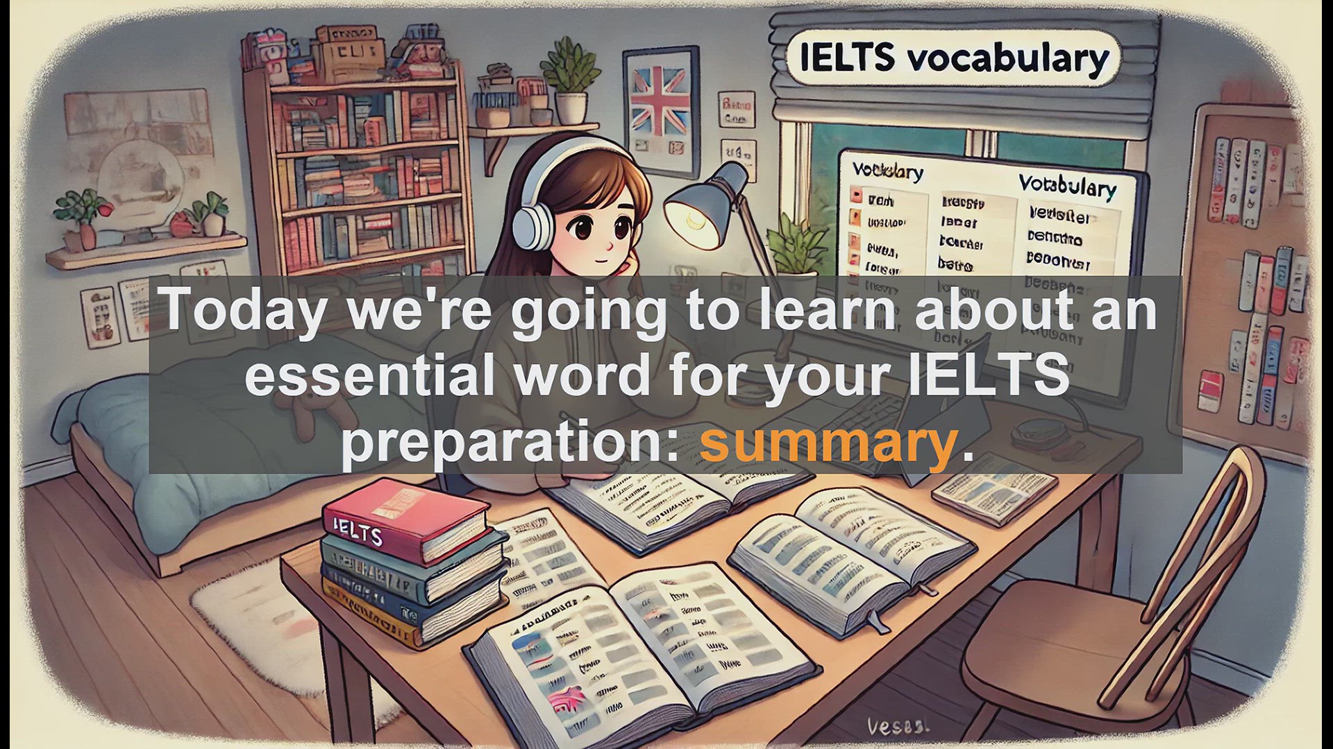 'Video thumbnail for 2500 Must Know IELTS 5.5 Vocabulary - Understanding 'Summary' for IELTS Success'