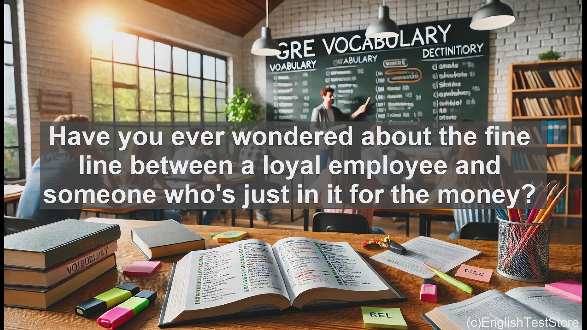 'Video thumbnail for GRE Vocabulary Lesson: The Distinction Between Loyal Employees and Hirelings'