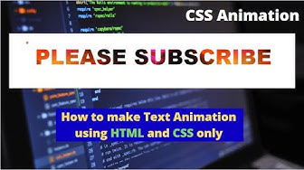 'Video thumbnail for How to make text animation using html and css | animated text in css | css projects in urdu /hindi.'
