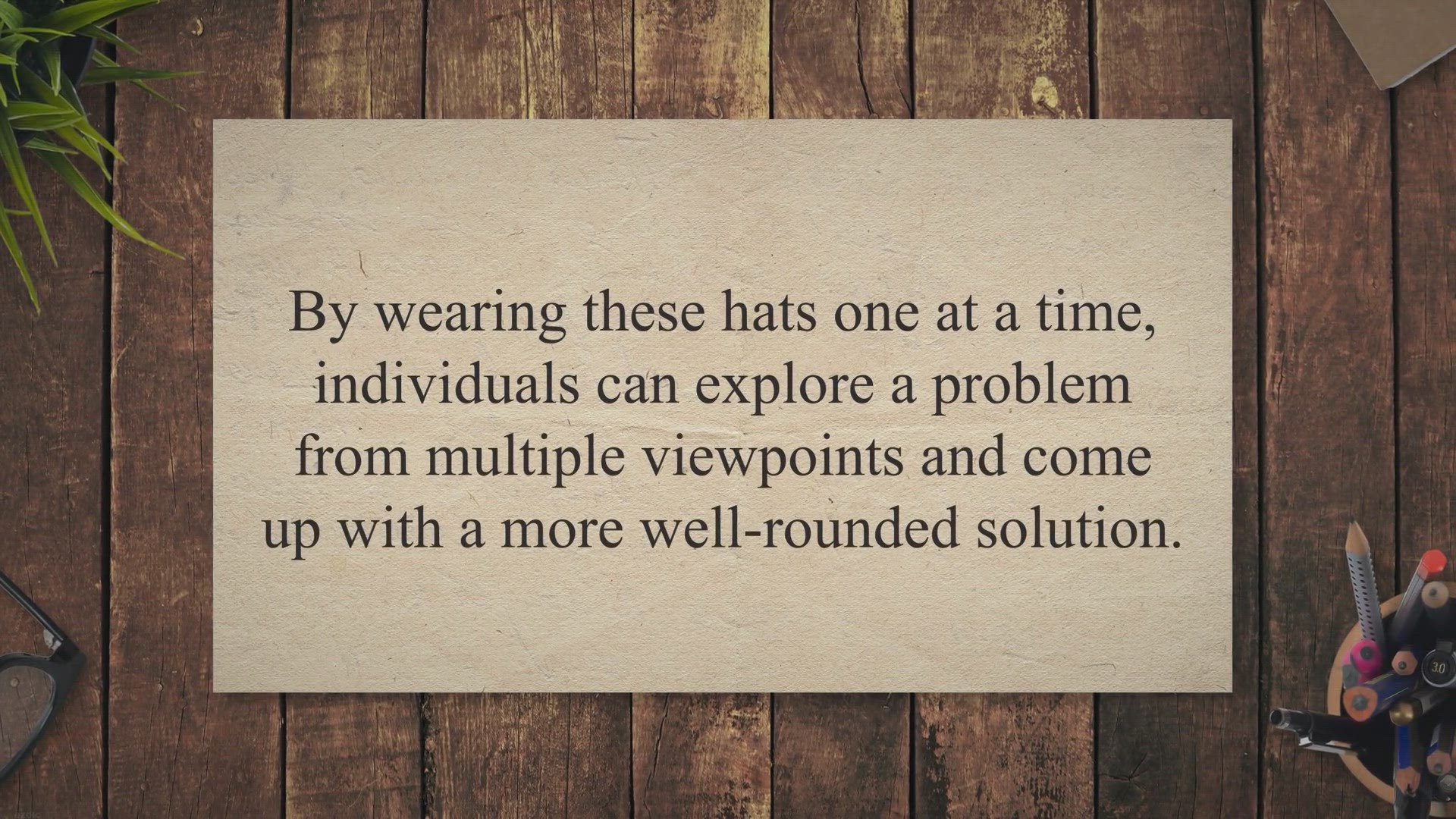 Video thumbnail for Mastering Strategic Decision Making: A Guide to the 6 Thinking Hats Methodology