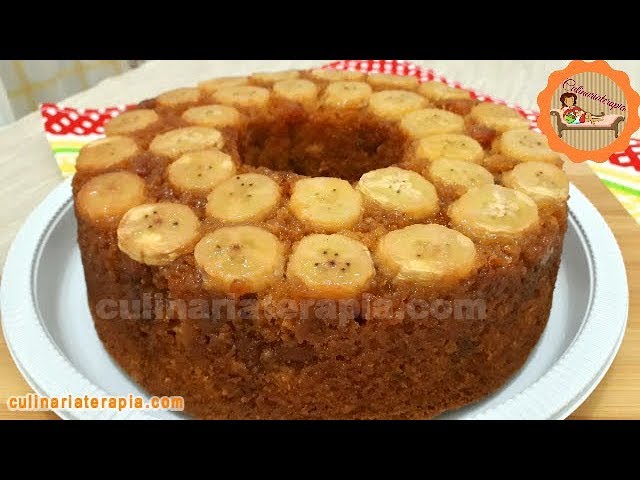 'Video thumbnail for Bolo Caseiro de Banana Caramelizada'