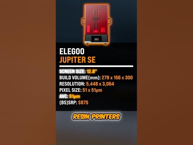 Video thumbnail for Elegoo Jupiter SE One-Minute-Review