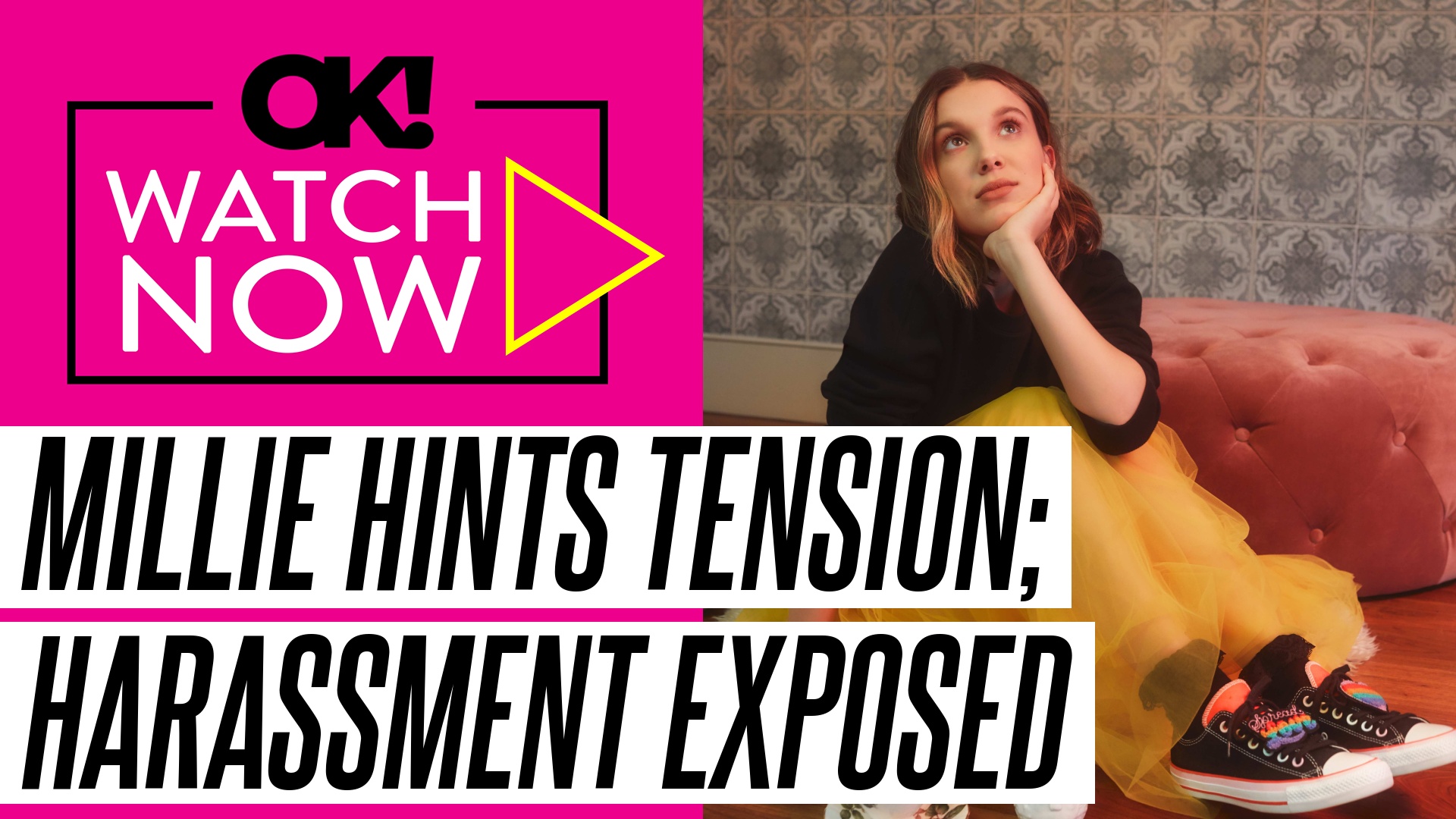 Video thumbnail for Millie Bobby Brown Hints at David Harbour Tension in Resurfaced Interview as Her Bombshell Harassment Claims Against Him