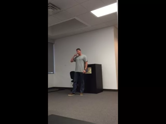 Video thumbnail for Toastmasters Icebreaker speech.