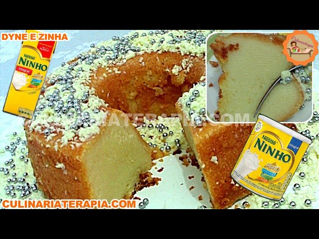 'Video thumbnail for BOLO MOLE 2 LEITES MUITO CREMOSO - SOBREMESA FÁCIL'