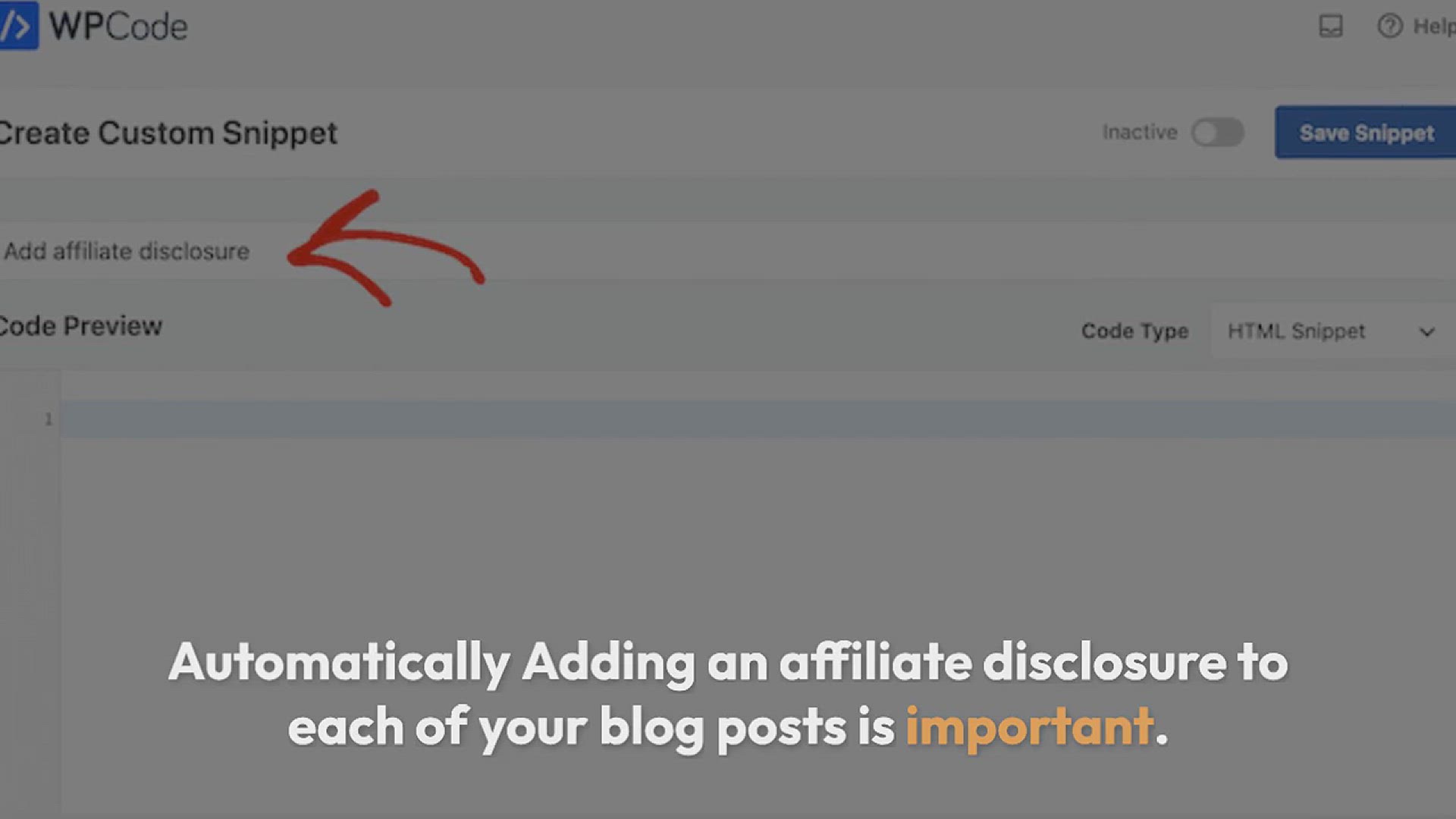 'Video thumbnail for How to Add Affiliate Disclosure for Each Blog Post Automatically'