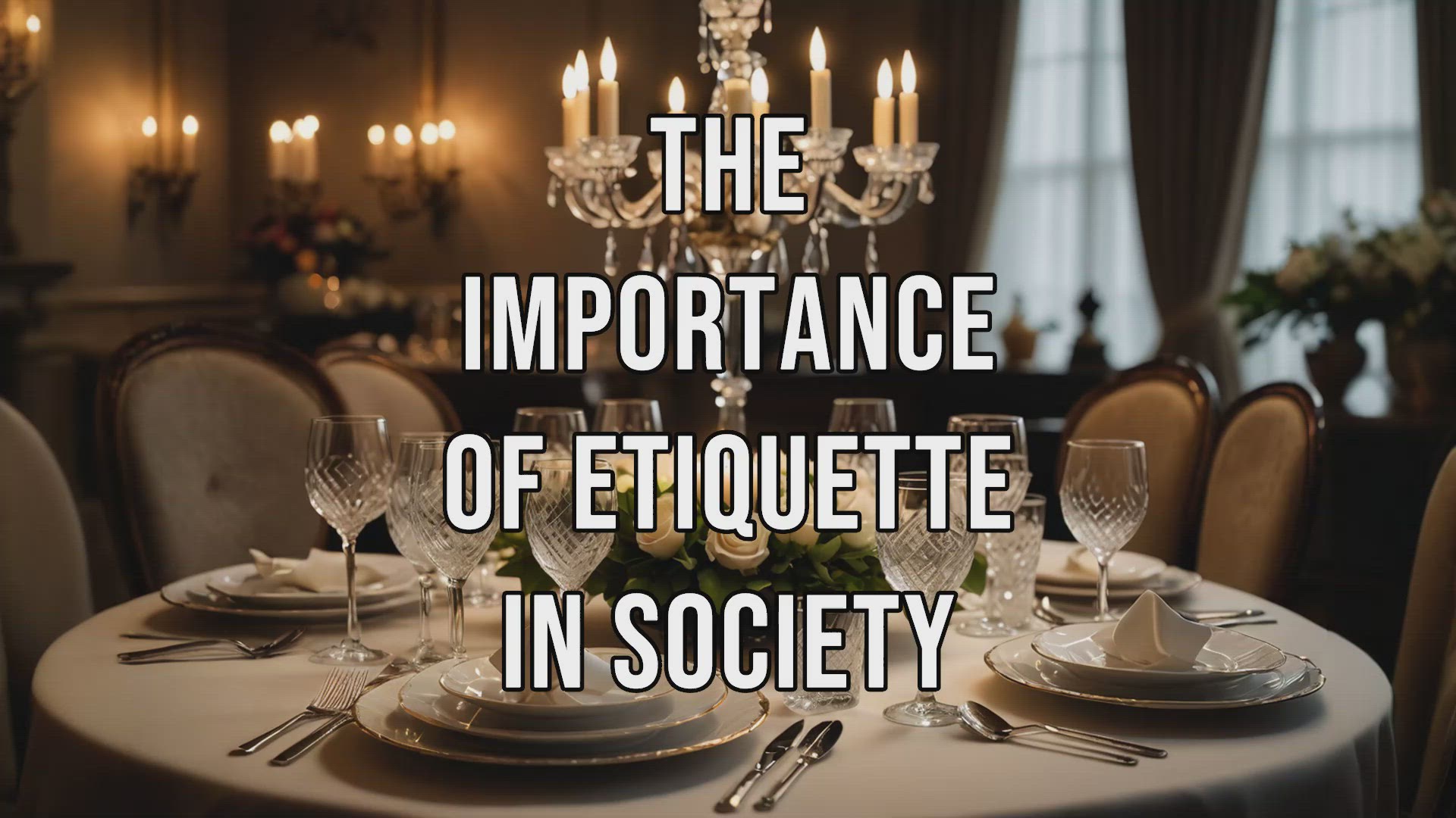 'Video thumbnail for The Importance of Etiquette in Society'