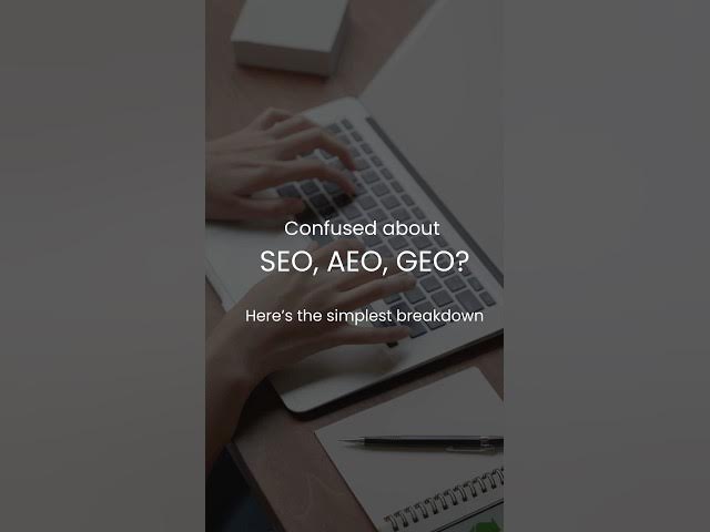 Video thumbnail for Confused about SEO, AEO, GEO? Watch this