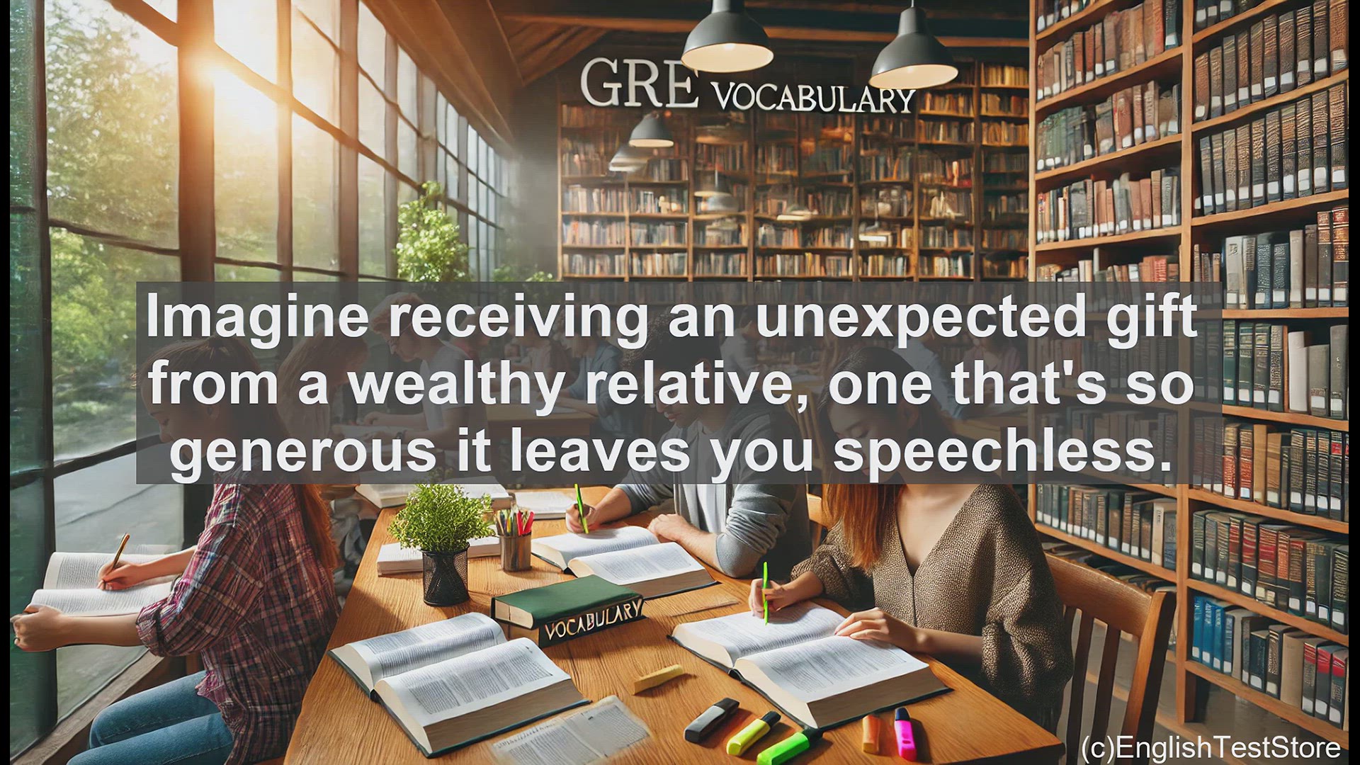 'Video thumbnail for GRE Vocabulary Lesson: The Gift of Largess - Extraordinary Generosity Unveiled'