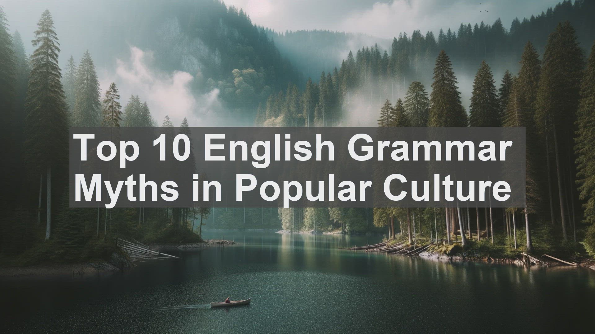 'Video thumbnail for Top 10 English Grammar Myths in Popular Culture'