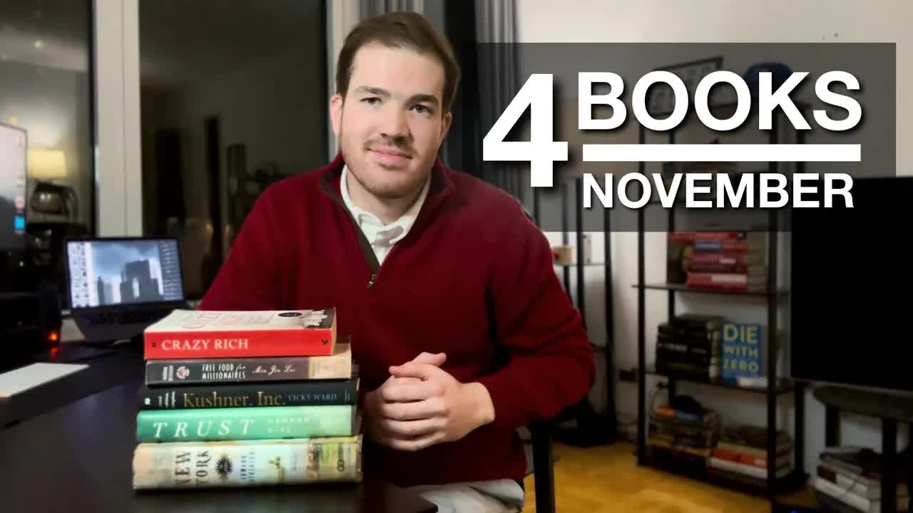 'Video thumbnail for The 4 Books I Read in November 2024'