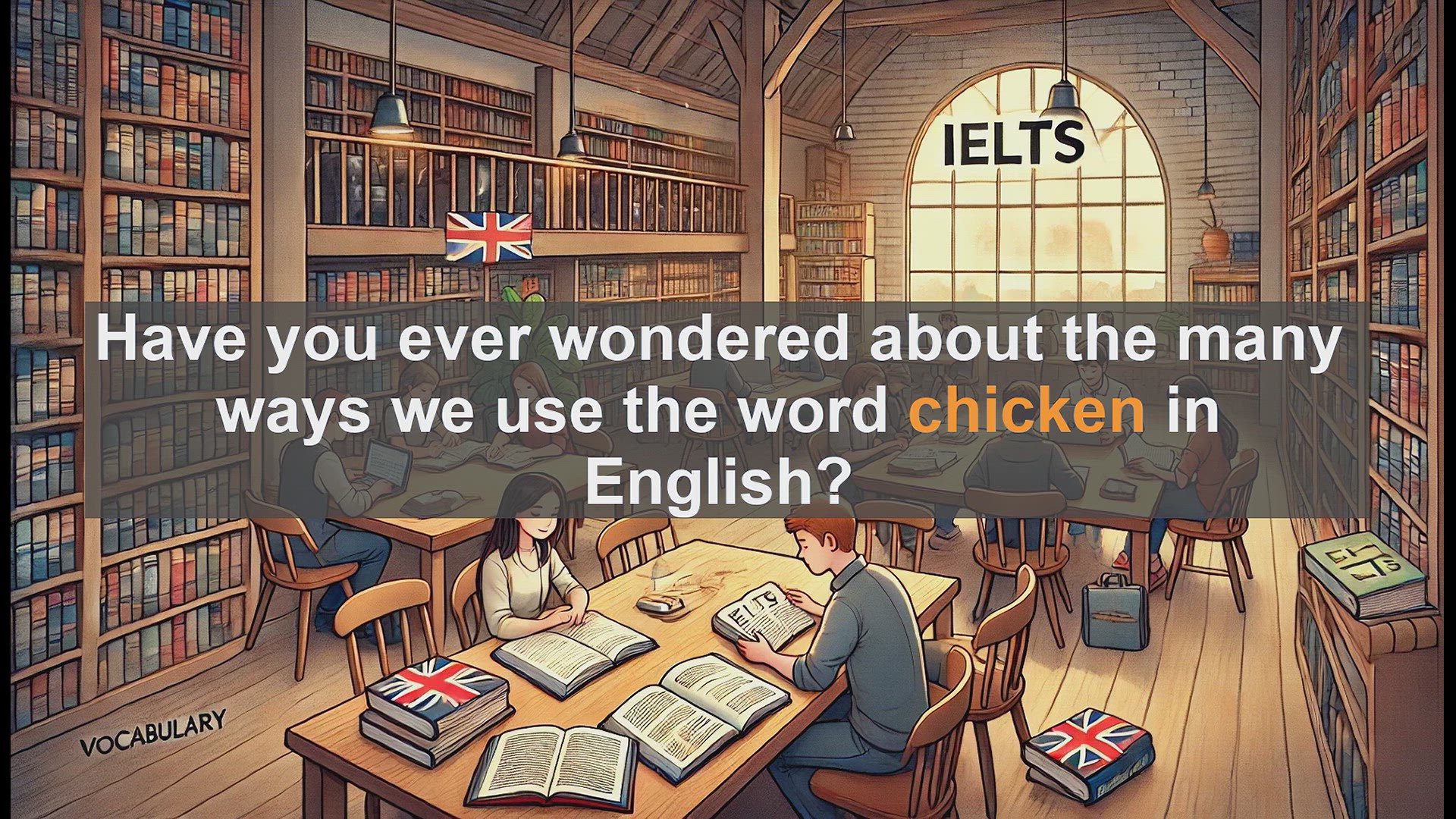 'Video thumbnail for 2500 Must Know IELTS 5.5 Vocabulary - Exploring the Word 'Chicken' in English: IELTS Vocabulary Guide'