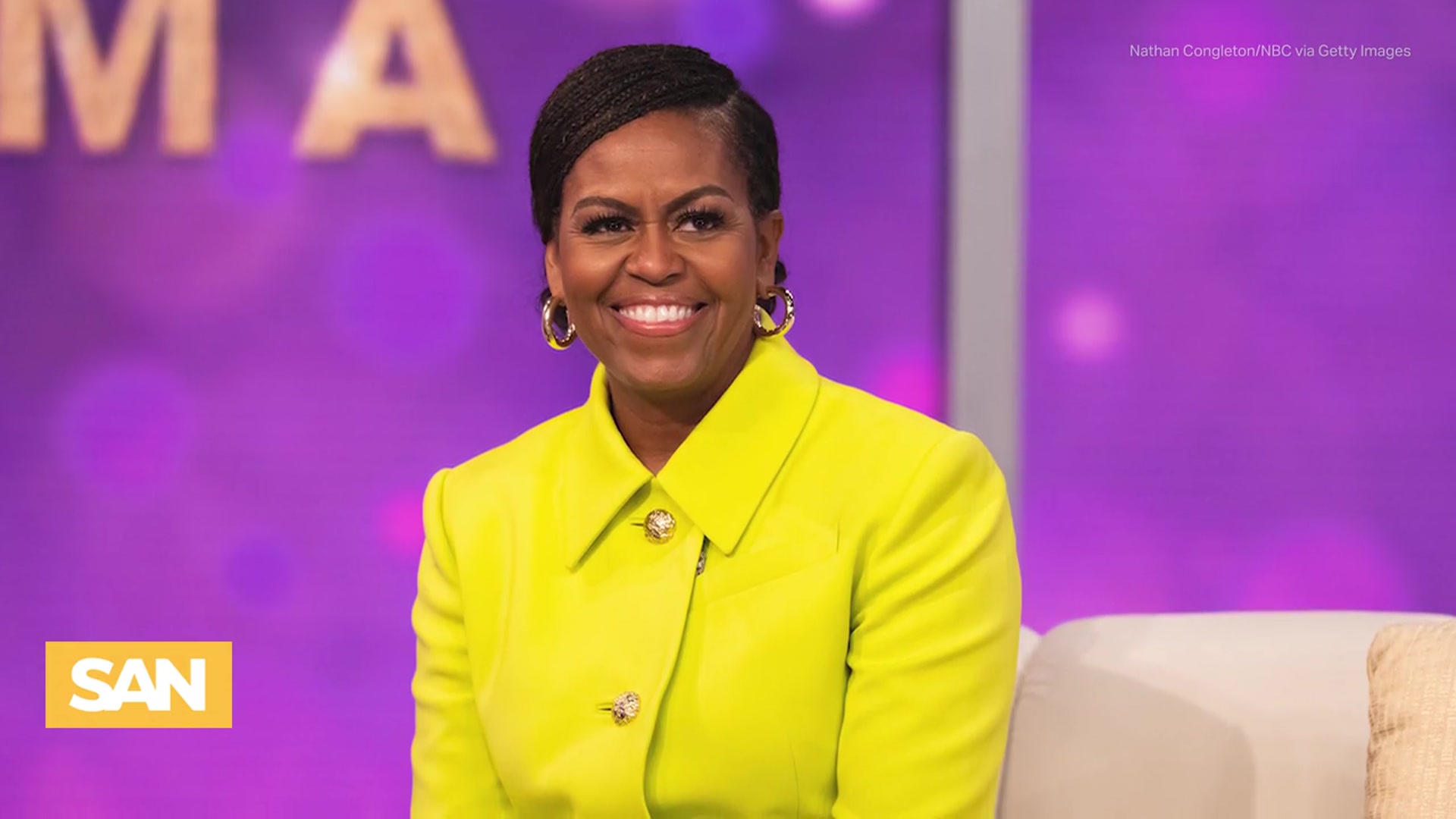 'Video thumbnail for Michelle Obama reacts to daughter Malia dropping her last name'