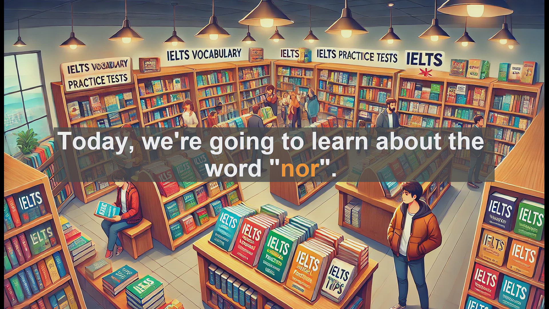 'Video thumbnail for 2500 Must Know IELTS 5.5 Vocabulary - IELTS Vocabulary: How to Use 'Nor' Correctly'