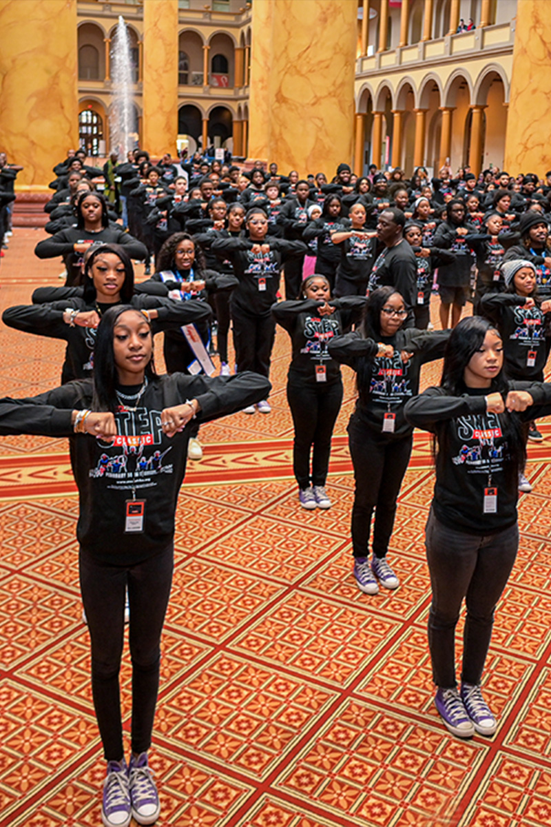 'Video thumbnail for Step Afrika! visit Washington D.C. for largest stepping dance'