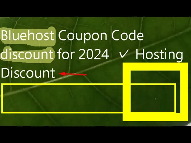 'Video thumbnail for Bluehost Coupon Code discount for 2024 ✓ Hosting Discount'