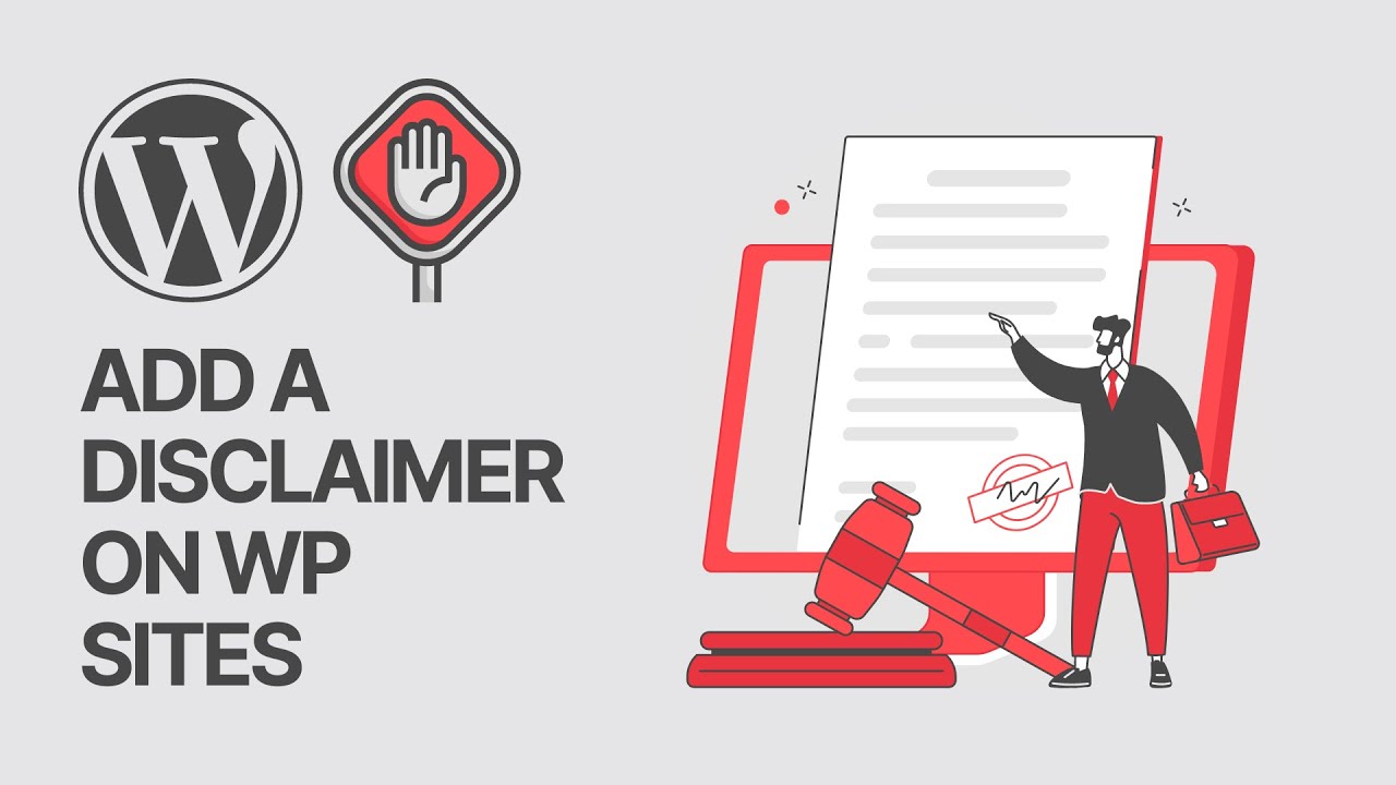 'Video thumbnail for How to Automatically Add a Disclaimer in WordPress Easy & Free_ Without Coding'