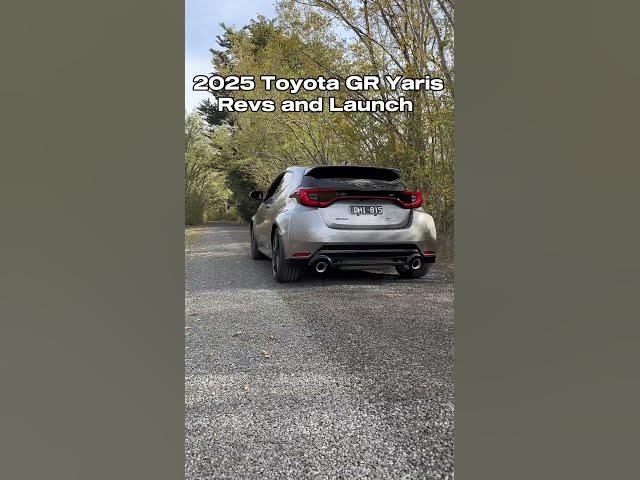 Video thumbnail for 2025 Toyota GR Yaris Revs and Launch #toyota #gryaris #toyotagr
