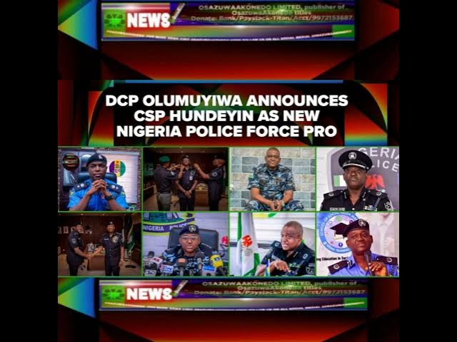 Video thumbnail for DCP Olumuyiwa Announces CSP Hundeyin As New Nigeria Police Force PRO