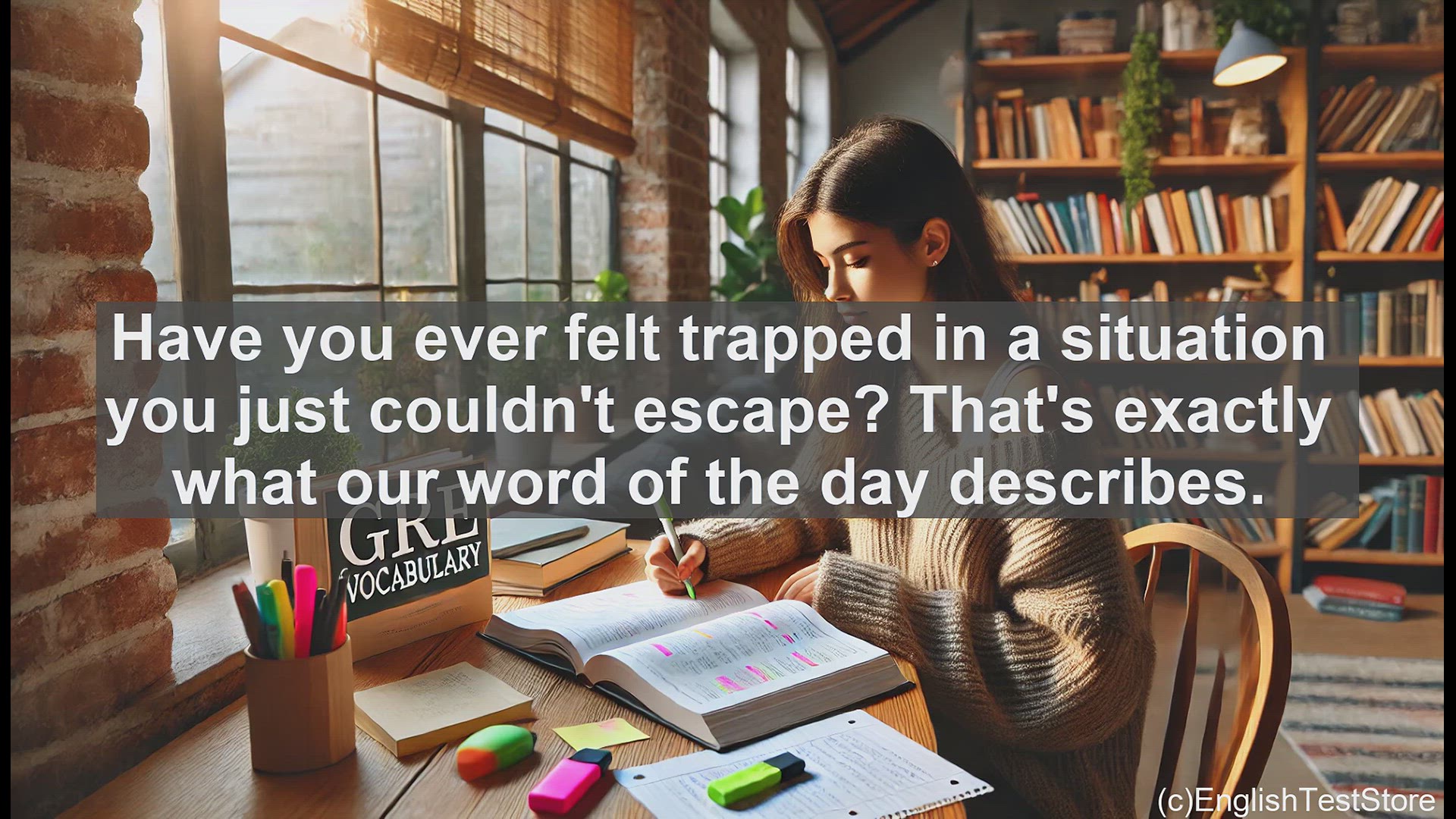 'Video thumbnail for GRE Vocabulary Lesson: Exploring the Inevitability of Ineluctable'