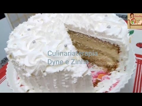 'Video thumbnail for Montagem de Bolo de Leite Ninho com Chantininho Profissional Para Festas - Dyne e Zinha'