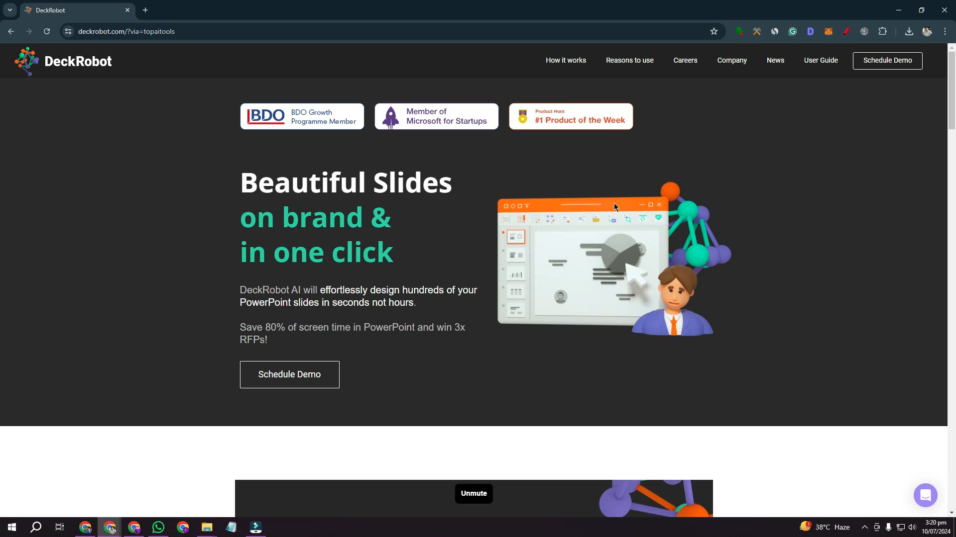 'Video thumbnail for deckrobot AI slide generator'