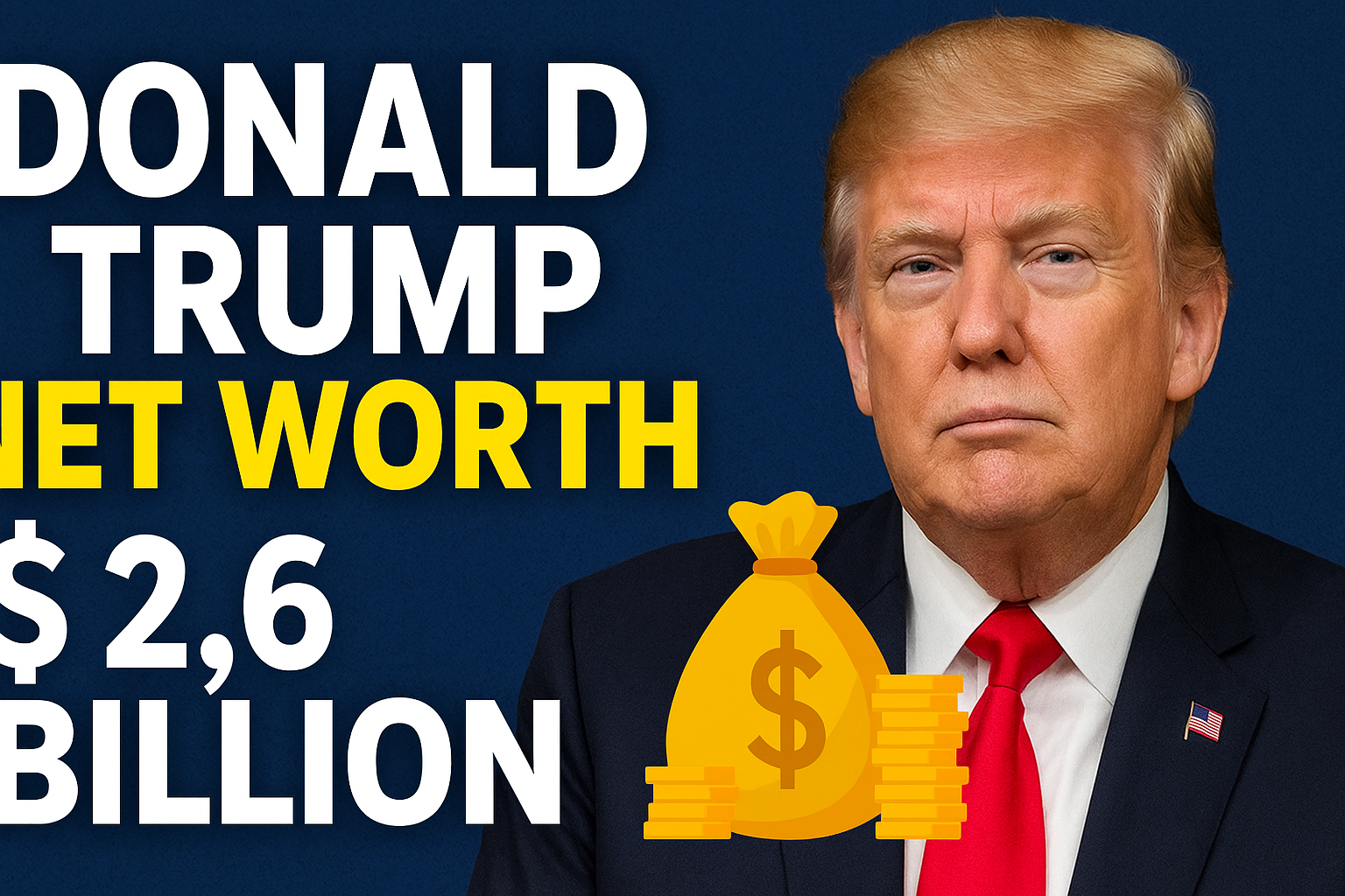 Video thumbnail for Donald Trump Net Worth