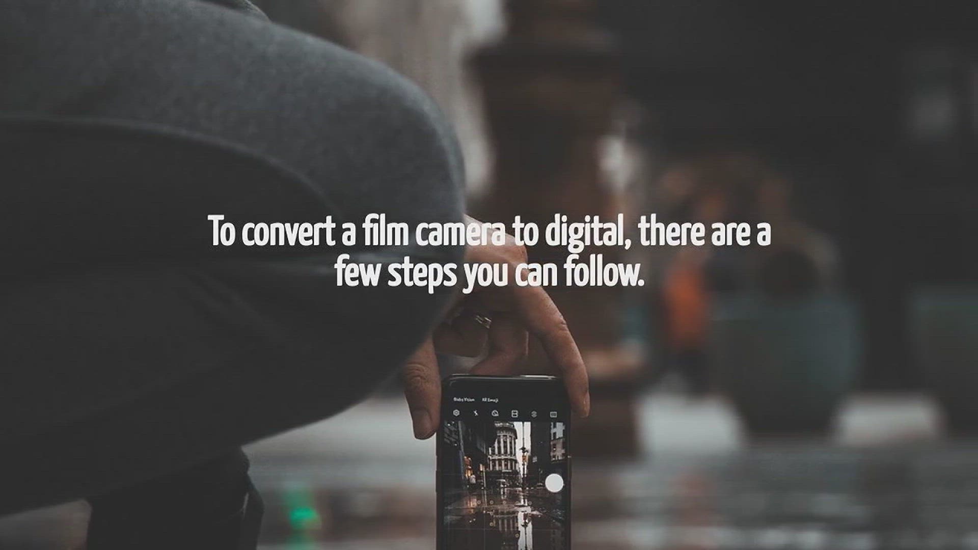 Video thumbnail for How To Convert A Film Camera To Digital