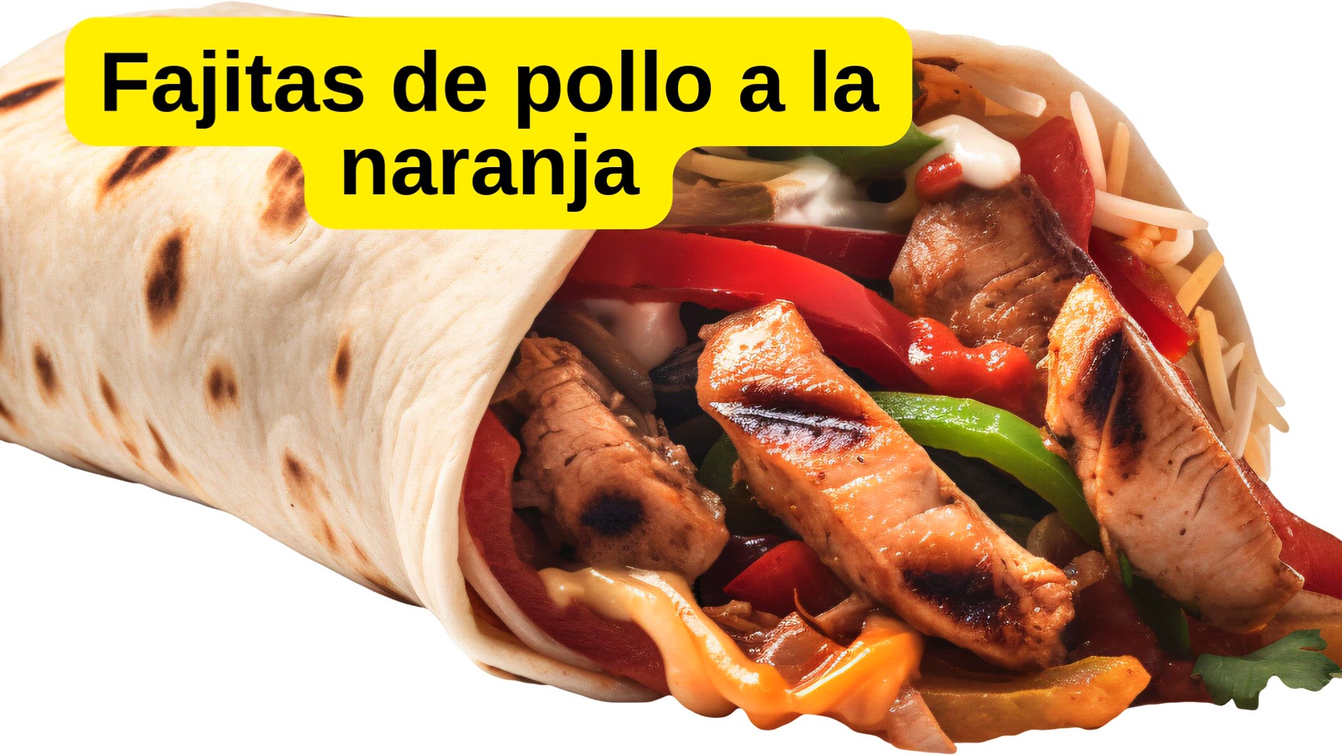 'Video thumbnail for Cómo preparar unas irresistibles fajitas de pollo a la naranja'