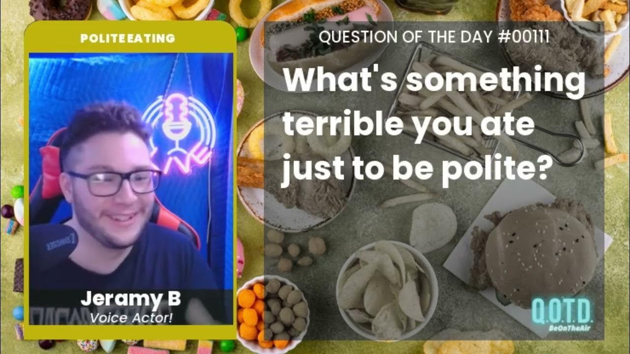 Video thumbnail for Jeramy is not a fan of mushrooms at all. Fair enough!