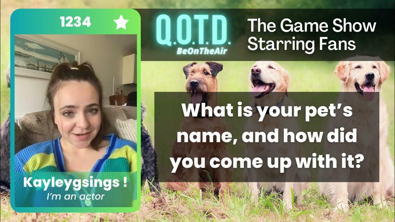 Video thumbnail for Our Favorite Answers: Kayley gets her pet's names from all sources!