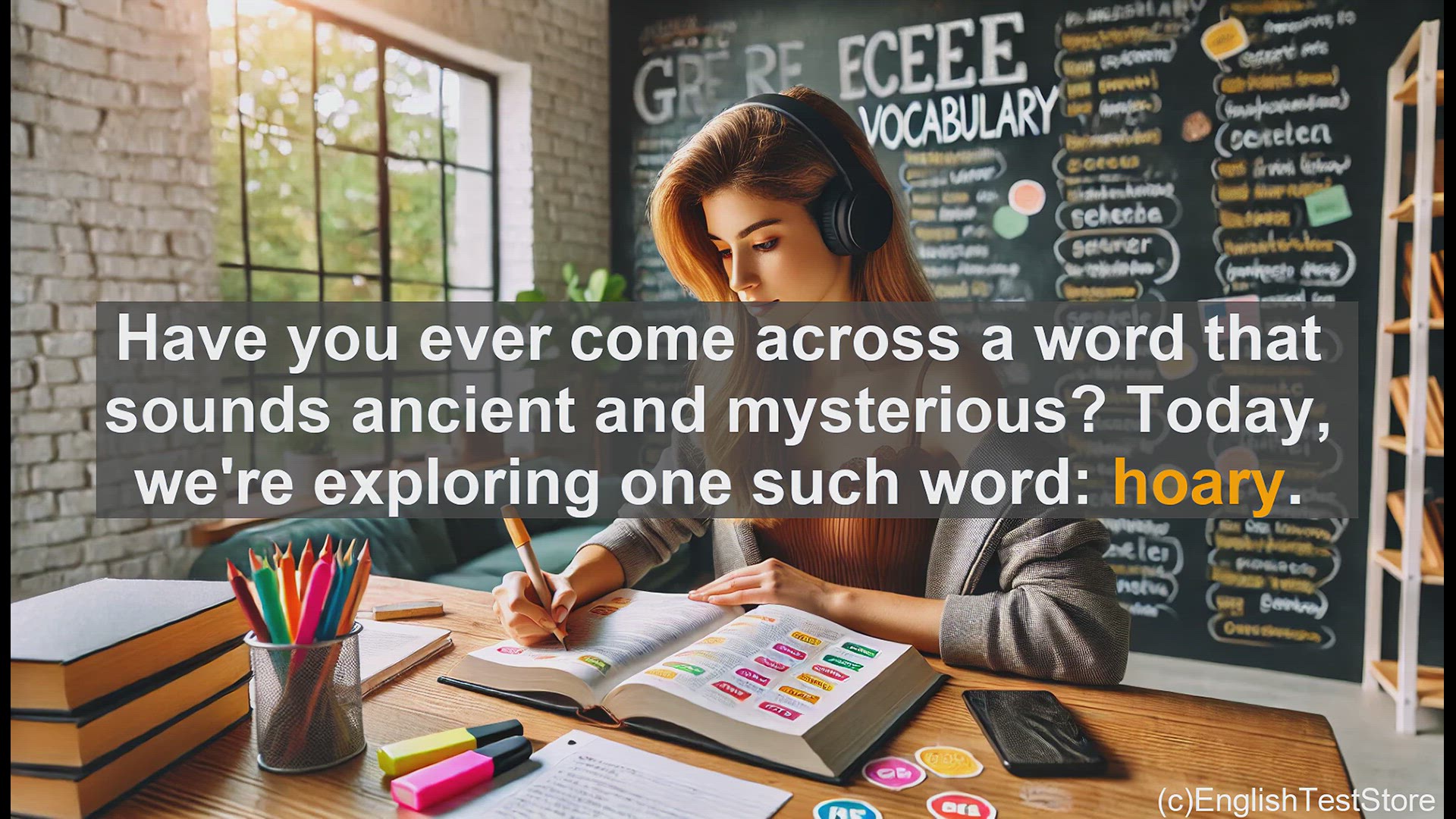 'Video thumbnail for GRE Vocabulary Lesson: Exploring the Enigmatic Word 'Hoary''