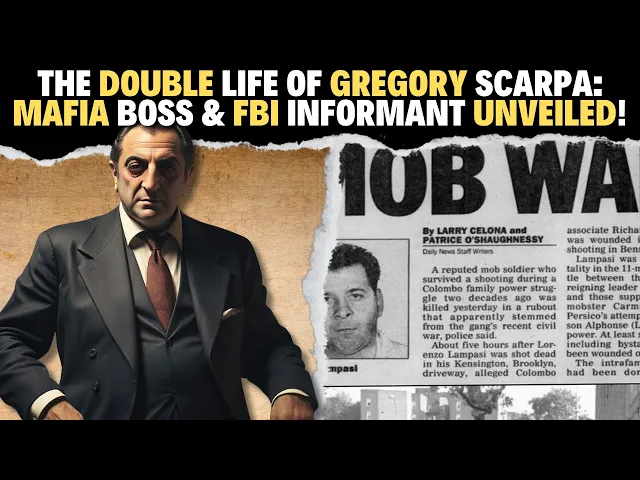 'Video thumbnail for The Double Life of Gregory Scarpa: Mafia Boss & FBI Informant Unveiled!'