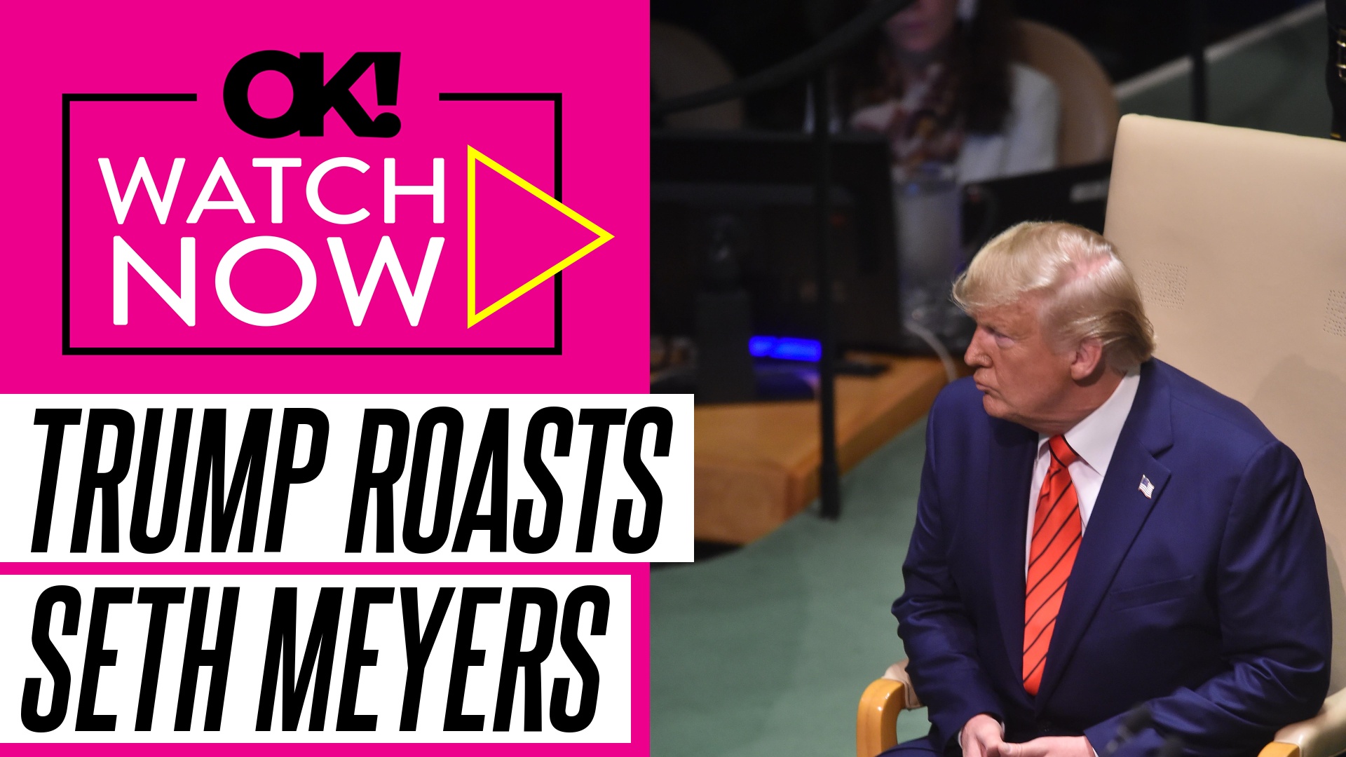 Video thumbnail for President Donald Trump Drags 'Deranged Lunatic' Seth Meyers as He Calls His Show 'Illegal'
