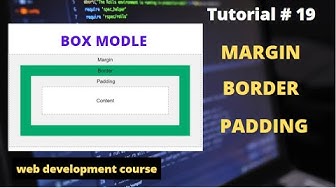 'Video thumbnail for What is box model in CSS padding, margin, and border | web development course | tutorial no 19.'