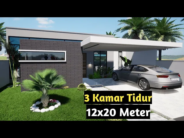 'Video thumbnail for Desain Rumah Minimalis Modern Mewah 1 Lantai'