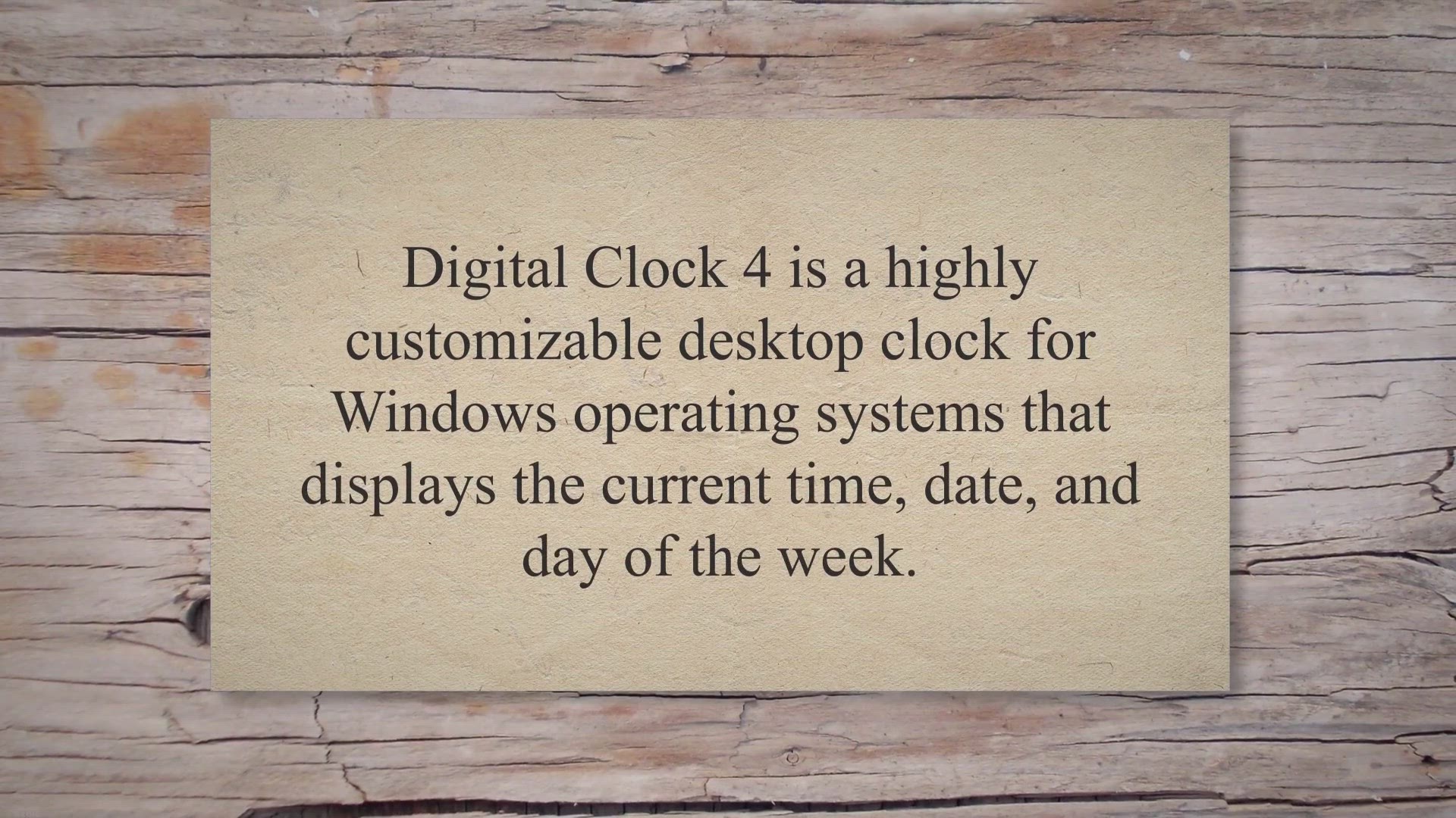 'Video thumbnail for Discover Digital Clock 4 - A Customizable Desktop Clock for Windows'