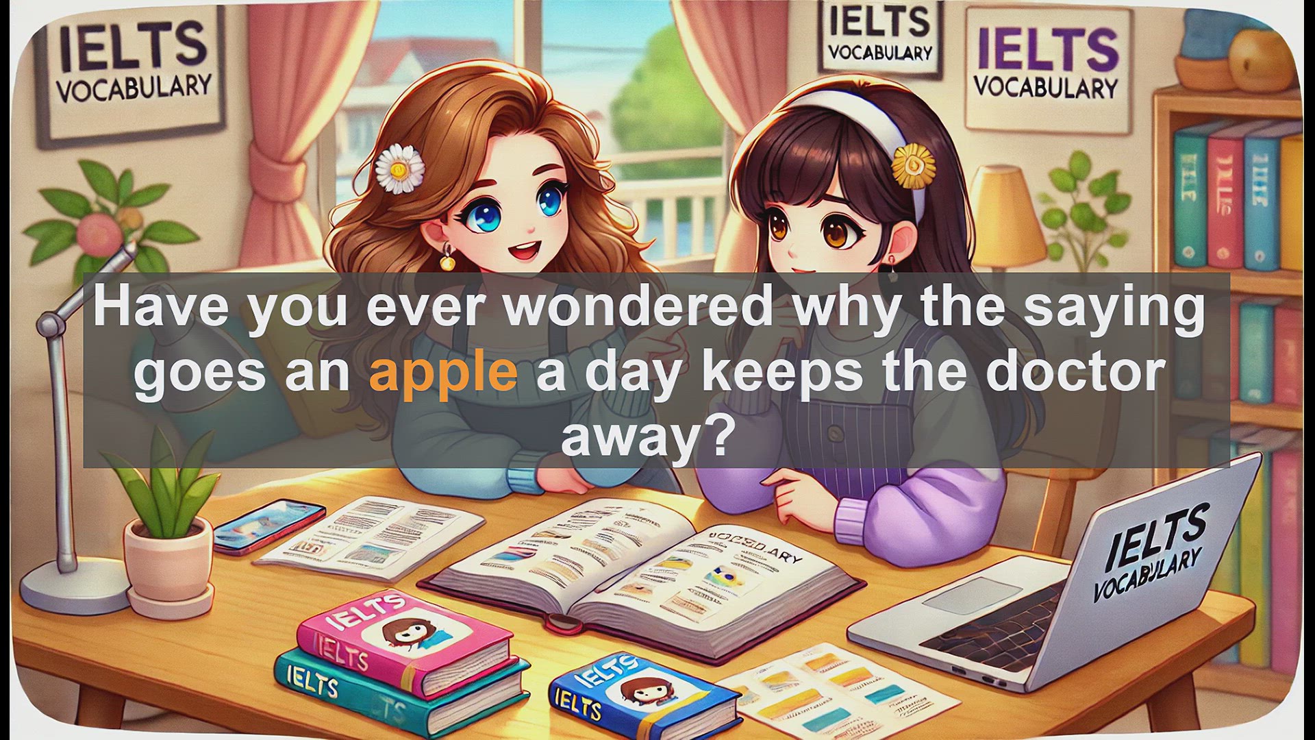 'Video thumbnail for 2500 Must Know IELTS 5.5 Vocabulary - Apple: A Fruit with Linguistic Flavor for IELTS Success'