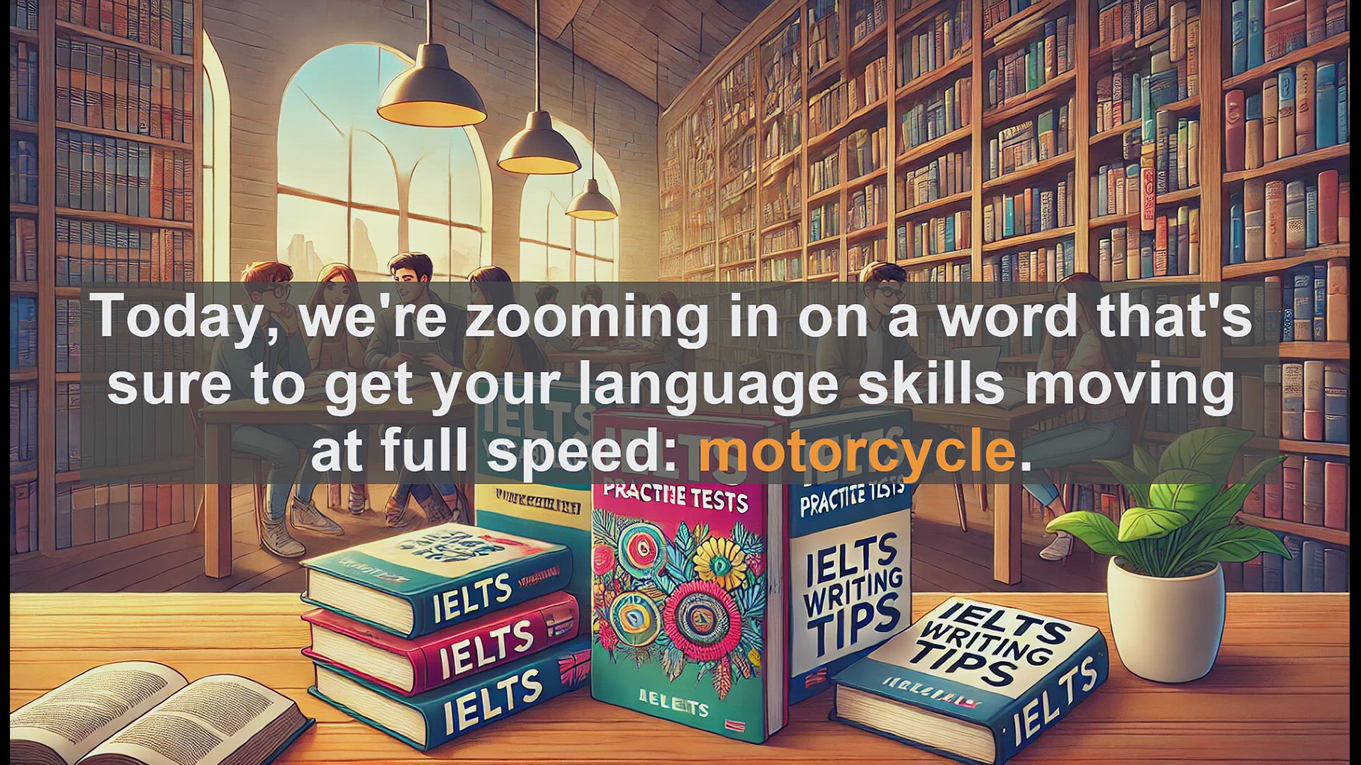 'Video thumbnail for 2500 Must Know IELTS 5.5 Vocabulary - Learn the Word 'Motorcycle' for IELTS 5.5'