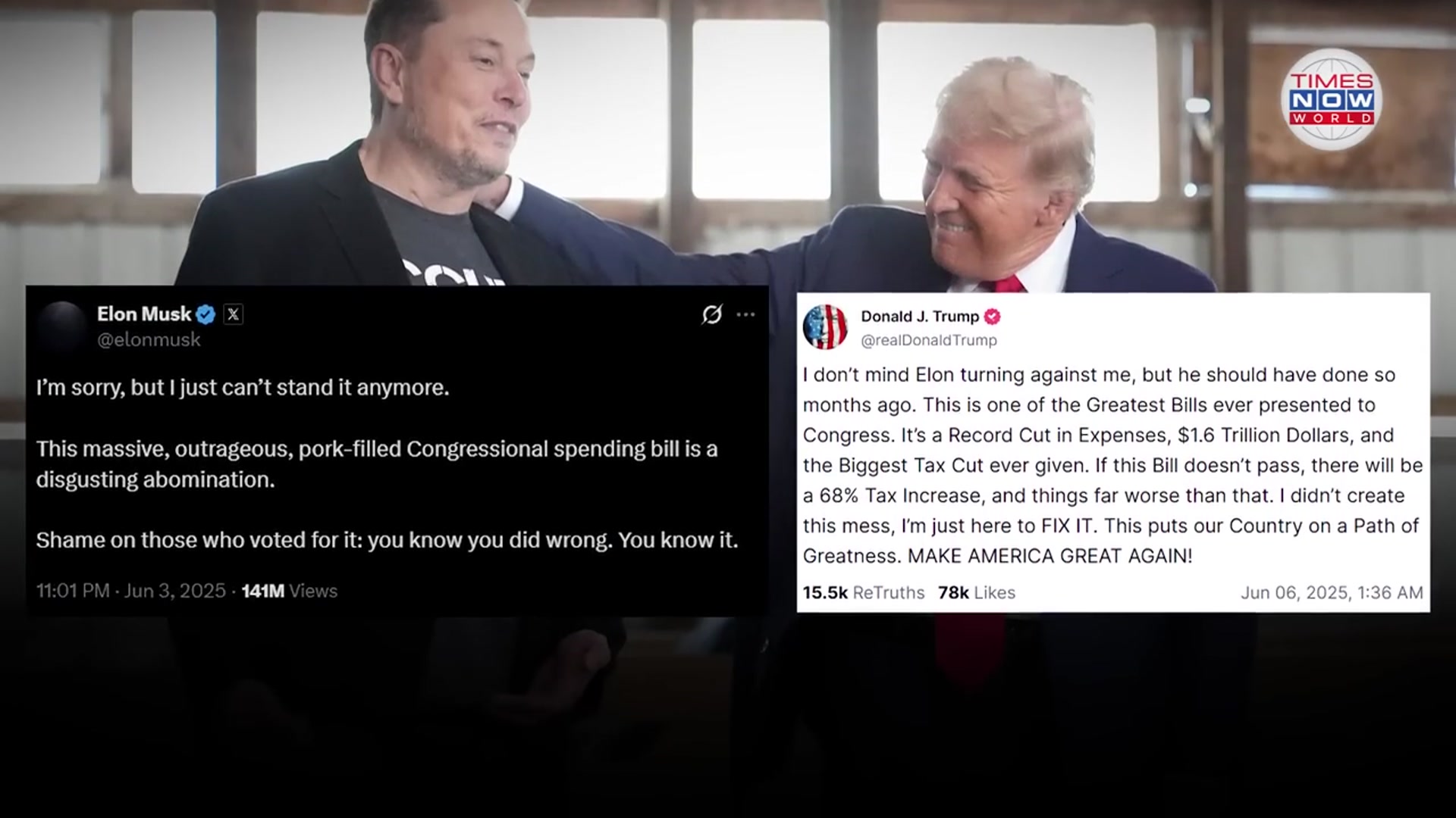 'Video thumbnail for Russia Signals ASYLUM for Musk if Feud With Trump Reaches Boiling Point! | Times Now World'